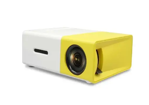 Portable YG300 Mini LED Projector - Yellow, White